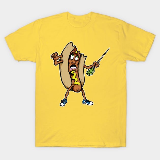 Hot Dog Man T-Shirt by Laughin' Bones